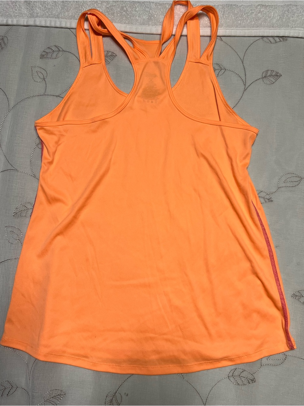 Reebok Women’s Orange Performance Racerback Tank 62.5 - Picture 4 of 5